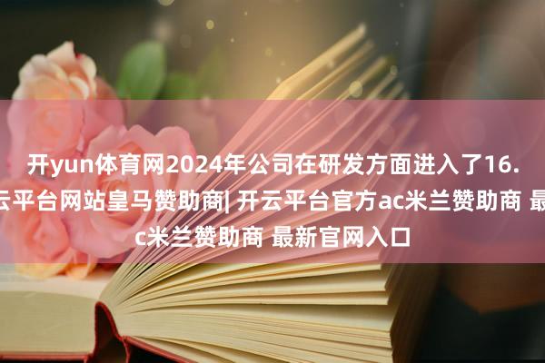 开yun体育网2024年公司在研发方面进入了16.96亿元-