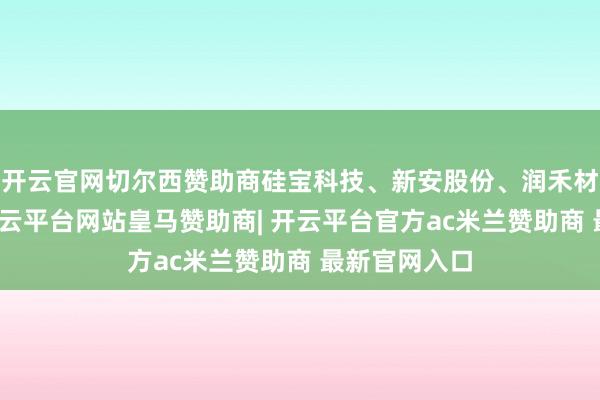 开云官网切尔西赞助商硅宝科技、新安股份、润禾材料等跟涨-开云平台网站皇马赞助商| 开云平台官方ac米兰赞助商 最新官网入口