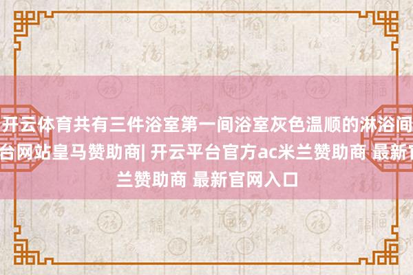 开云体育共有三件浴室第一间浴室灰色温顺的淋浴间-开云平台网站皇马赞助商| 开云平台官方ac米兰赞助商 最新官网入口